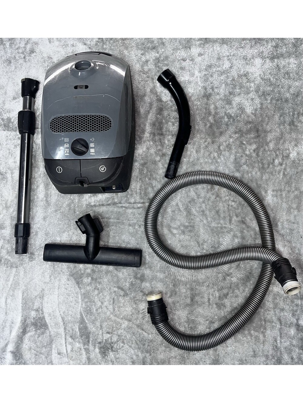 Miele Classic C1 Powerline Pure Suction Canister Vacuum Cleaner, Graphite Grey
